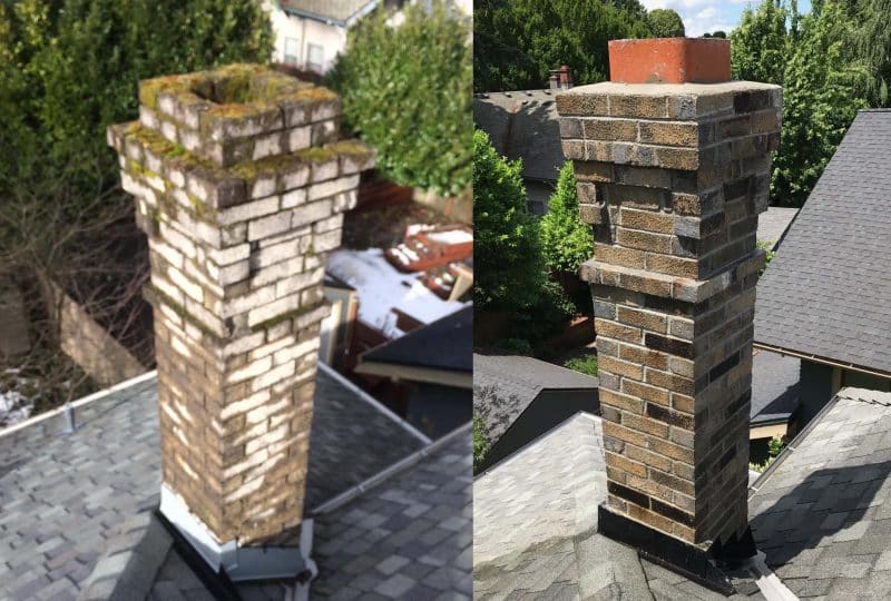 chimney repair, chimney flashing, chimney cap