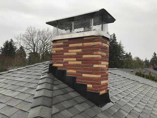 chimney installation by Portland Fireplace and Chimney