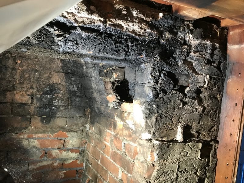 chimney service by Portland Fireplace and Chimney