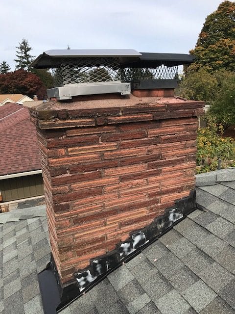 chimney repair by Portland Fireplace and Chimney