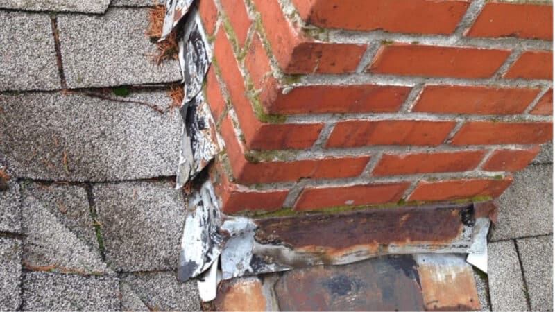 unsecured chimney masonry needs repair